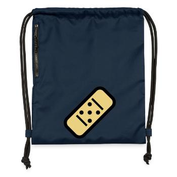Comic Pflaster - Turnbeutel aus Recycling-Material - Navy - Vorne
