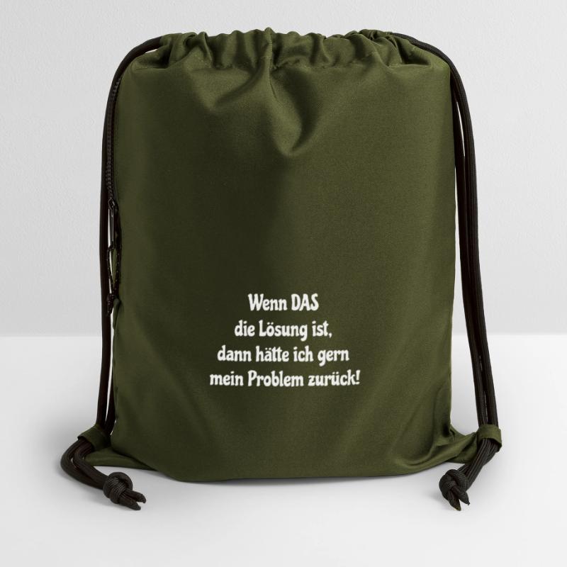 Solution -> Problem Back - Great gift idea Gymsac made from recycled material