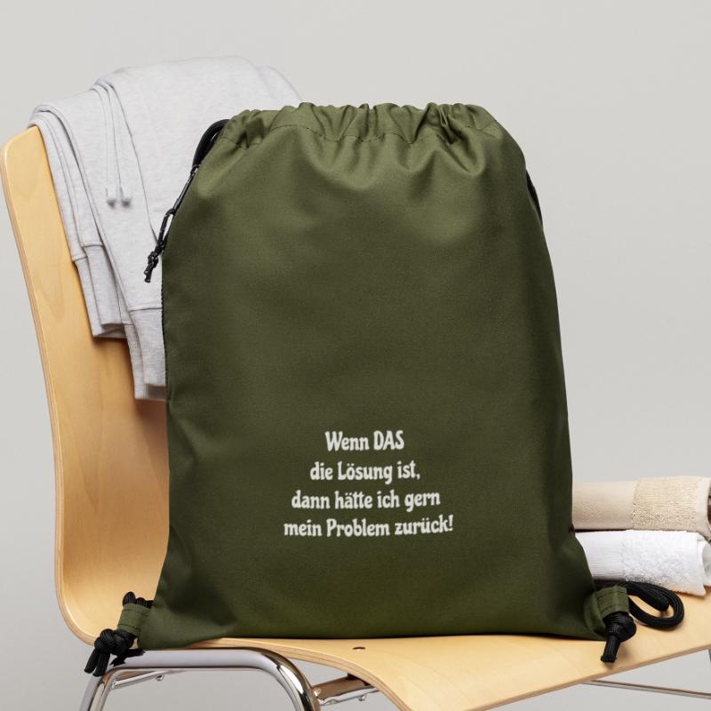 Solution -> Problem Back - Great gift idea Gymsac made from recycled material