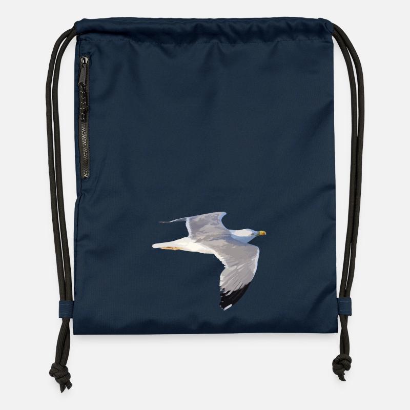 Möwe - Turnbeutel aus Recycling-Material - Navy