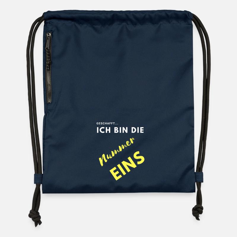 ich bin nummer eins - Turnbeutel aus Recycling-Material - Navy