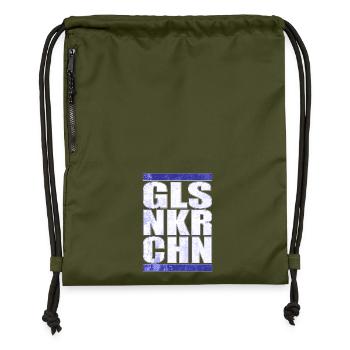 GLSNKRCHN Gelsenkirchen Schalke idée cadeau - Sac à cordon en polyester recyclé - military green - Devant