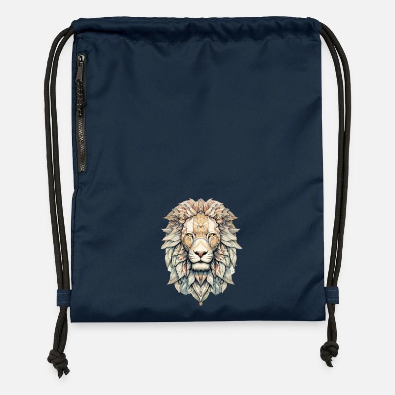 Löwe - Turnbeutel aus Recycling-Material - Navy