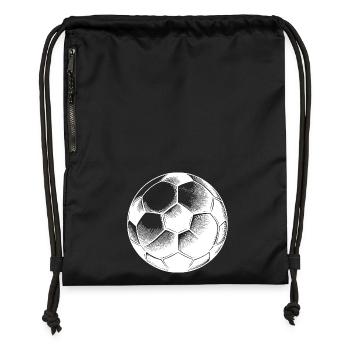 Football for football connoisseurs - Gymsac made from recycled material - military green - Front