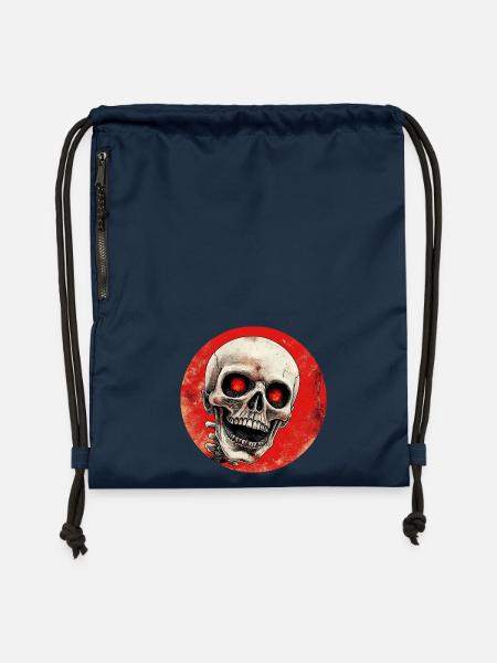 Skelett - Turnbeutel aus Recycling-Material - Navy