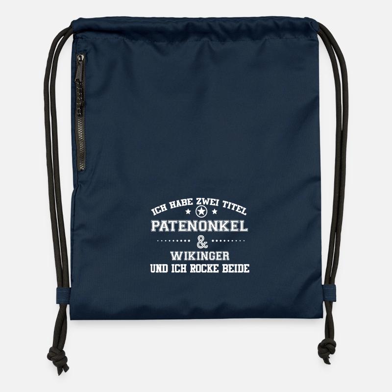 GIFT HAVE TITLE PATENONKEL Vikings - Gymsac made from recycled material - navy