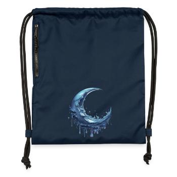 Melting Moon - Gymsac made from recycled material - navy - Front