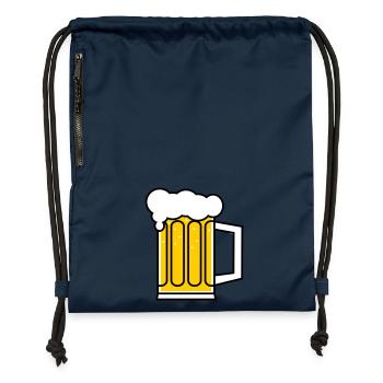 Bier - Gymsac made from recycled material - navy - Front
