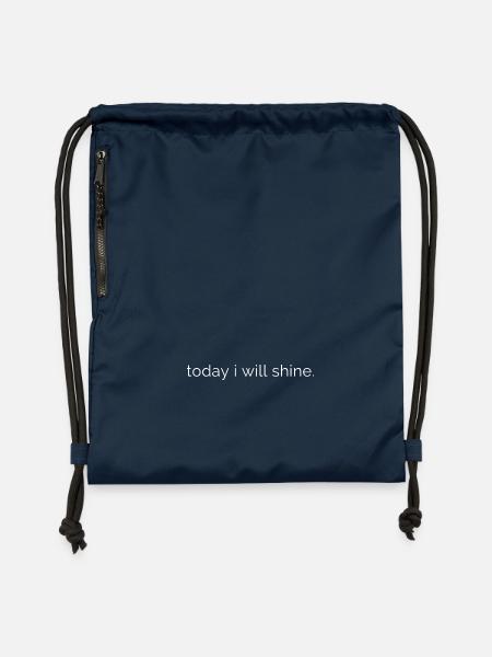 Today I will shine - Turnbeutel aus Recycling-Material - Navy
