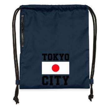 Tokyo City, Japan - Gymsac made from recycled material - navy - Front