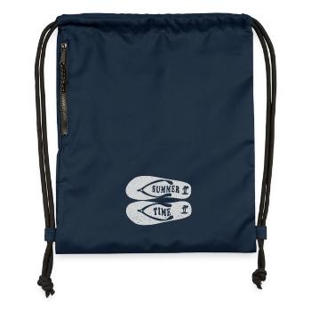 Summer Time Summer Holiday Flip Flop - Gymsac made from recycled material - navy - Front