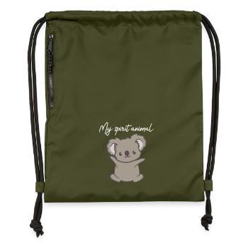 Koala - Koalas - Koala T-Shirt - Spirit Animal - Turnbeutel aus Recycling-Material - military Green - Vorne