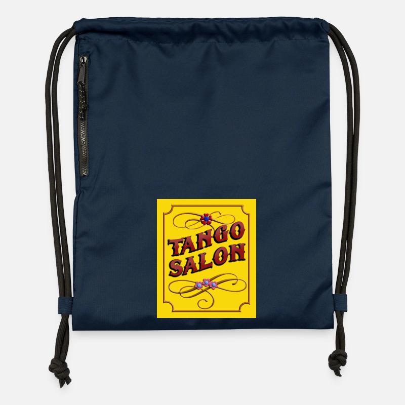 Salon de tango - Sac à cordon en polyester recyclé - bleu marine