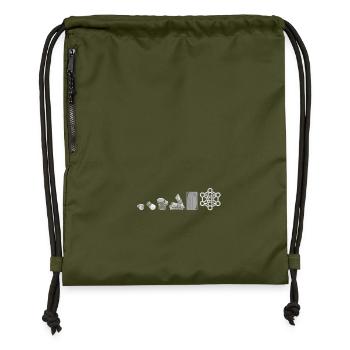 DeFi Évolution de la finance décentralisée de l’argent BTC - Sac à cordon en polyester recyclé - military green - Devant