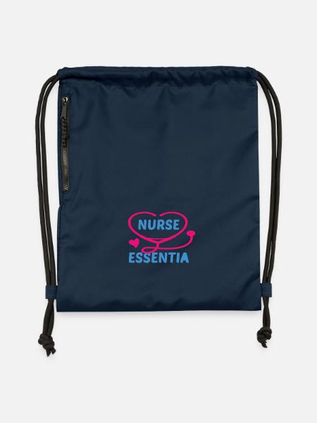 KRANKENSCHWESTER Pflegerin - Turnbeutel aus Recycling-Material - Navy