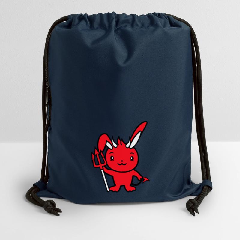 Bunny Devil Demon Evil Satan Hell Trident Costume Gymsac made from recycled material