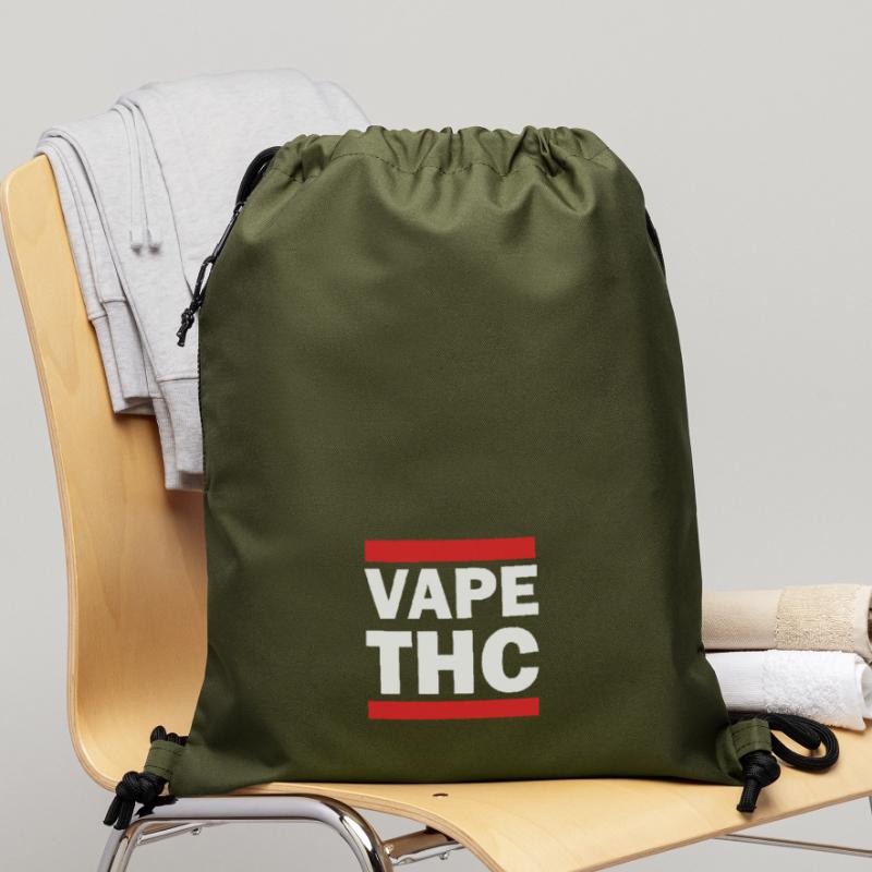 Vape THC Blanc Sac à cordon en polyester recyclé