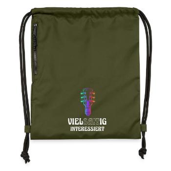 Guitar multi-stringed interested - Gymsac made from recycled material - military green - Front