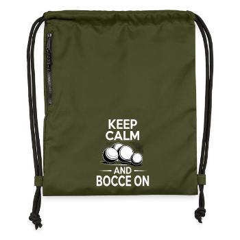 Boccia King Precision Passion - Gymsac made from recycled material - military green - Front