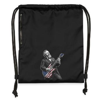 Rutherford B. Hayes Americana Flag Gitarrist - Turnbeutel aus Recycling-Material - military Green - Vorne