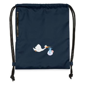 stork40 - Turnbeutel aus Recycling-Material - Navy - Vorne