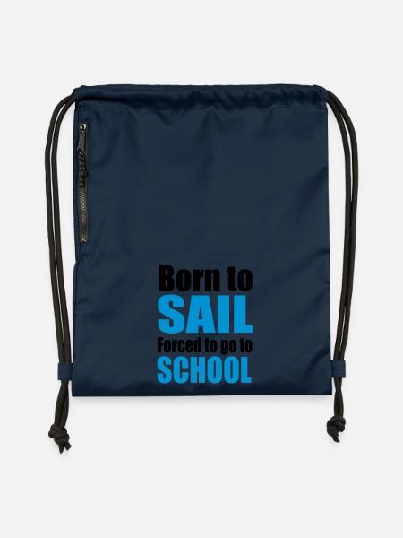 segeln - Turnbeutel aus Recycling-Material - Navy