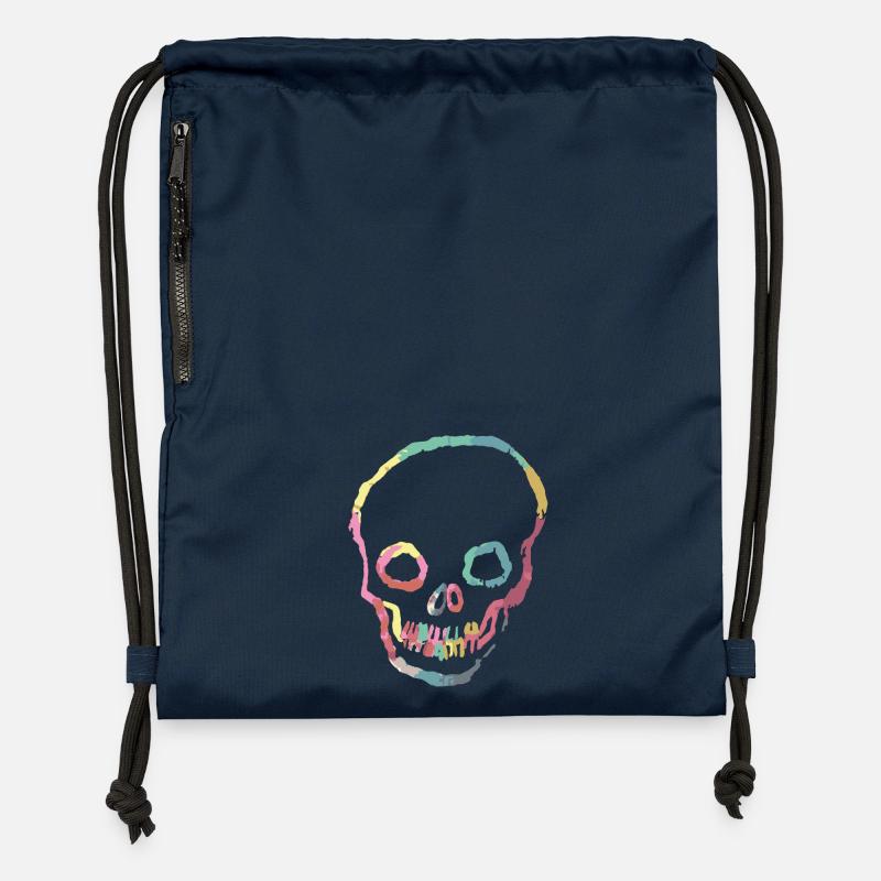 scull - Gymsac made from recycled material - navy