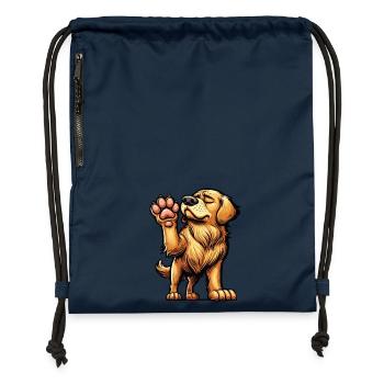 Golden Retriever Goldie Goldiebesitzer Goldies - Turnbeutel aus Recycling-Material - Navy - Vorne