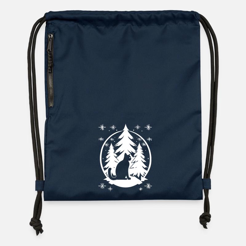 Kitty - Gymsac made from recycled material - navy
