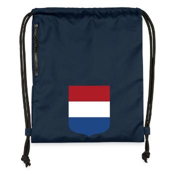 Pays-Bas - Sac à cordon en polyester recyclé - bleu marine - Devant