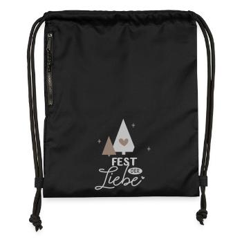 Fest der Liebe - Turnbeutel aus Recycling-Material - military Green - Vorne