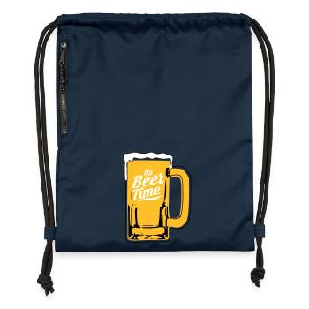 Beer design - Gymsac made from recycled material - navy - Front