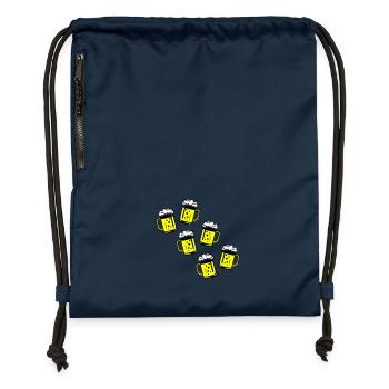 Beer Beer Mug Icon - Gymsac made from recycled material - navy - Front