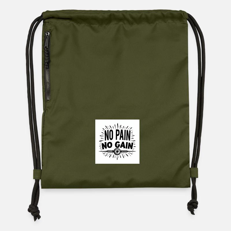 Flux Dev A highcontrast black and white motivat - Turnbeutel aus Recycling-Material - military Green