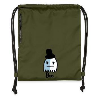 fantôme mignon - Sac à cordon en polyester recyclé - military green - Devant