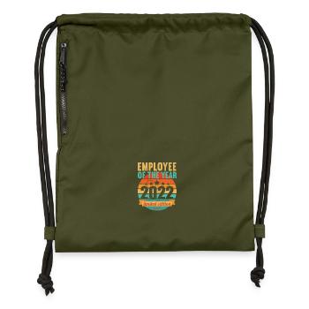 Employee of the Year 2022 - Gymsac made from recycled material - military green - Front