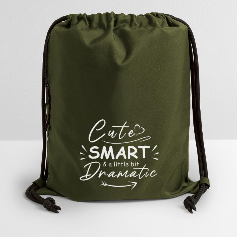 Cute smart and a little bit dramatic Gymsac made from recycled material