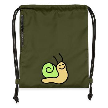 Merry screw 3 - Gymsac made from recycled material - military green - Front
