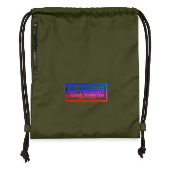 Bender for President Make Robots great Again - Sac à cordon en polyester recyclé - military green - Devant