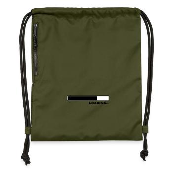 Loading Loading loader 2c - Gymsac made from recycled material - military green - Front