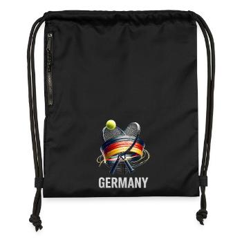 Germany Tennis Colors Game - Gymsac made from recycled material - military green - Front