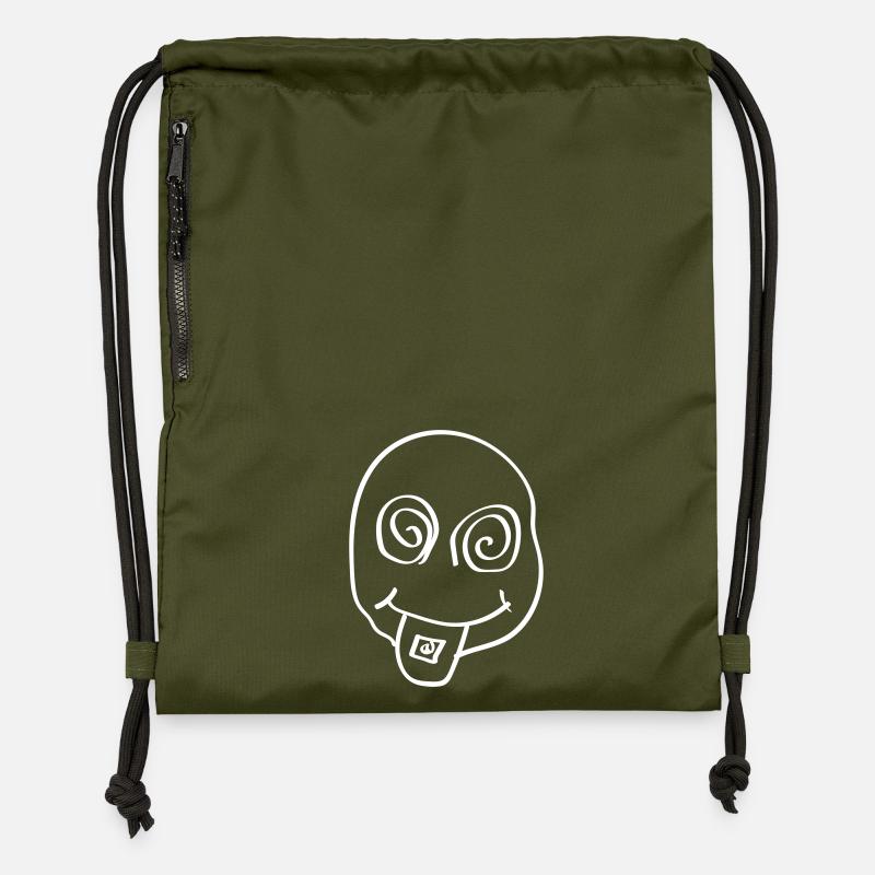 ACIDE - Sac à cordon en polyester recyclé - military green