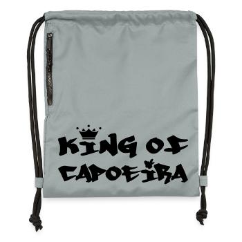 The King of Capoeira - Gymsac made from recycled material - mineral charcoal grey - Front