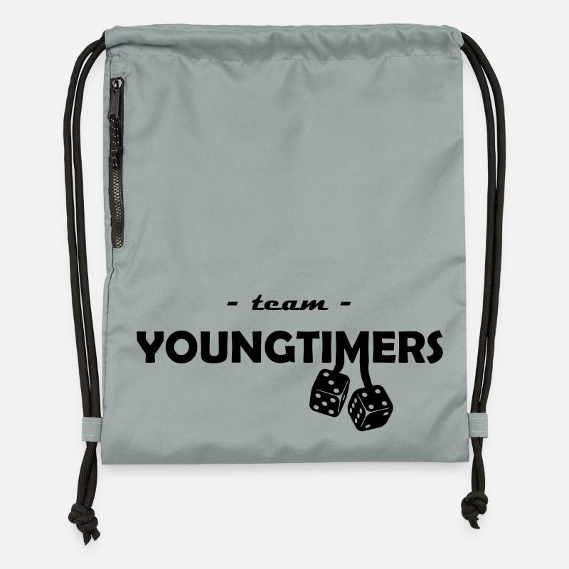 Team YoungTimers - Gymsac made from recycled material - mineral charcoal grey
