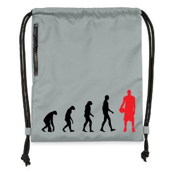 Basket Ball Evolution / Basketball  - Sac à cordon en polyester recyclé - gris fer délavé - Devant