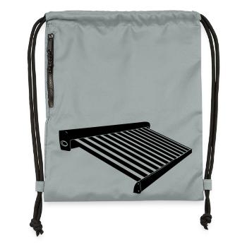 Protection solaire auvents - Sac à cordon en polyester recyclé - gris fer délavé - Devant