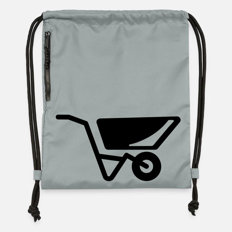 brouette - Sac à cordon en polyester recyclé - gris fer délavé