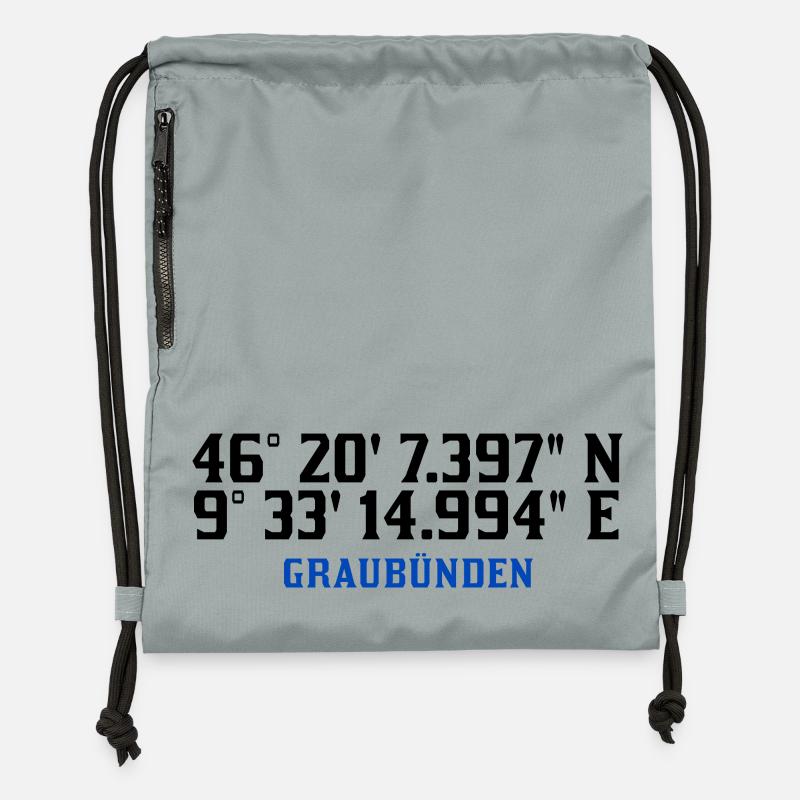 Grisons - Sac à cordon en polyester recyclé - gris fer délavé