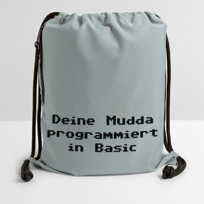 Deine Mudda programmiert in Basic Turnbeutel aus Recycling-Material