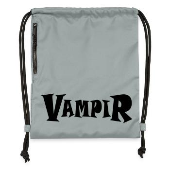 VAMPIR - Turnbeutel aus Recycling-Material - Steingrau mineral wash - Vorne